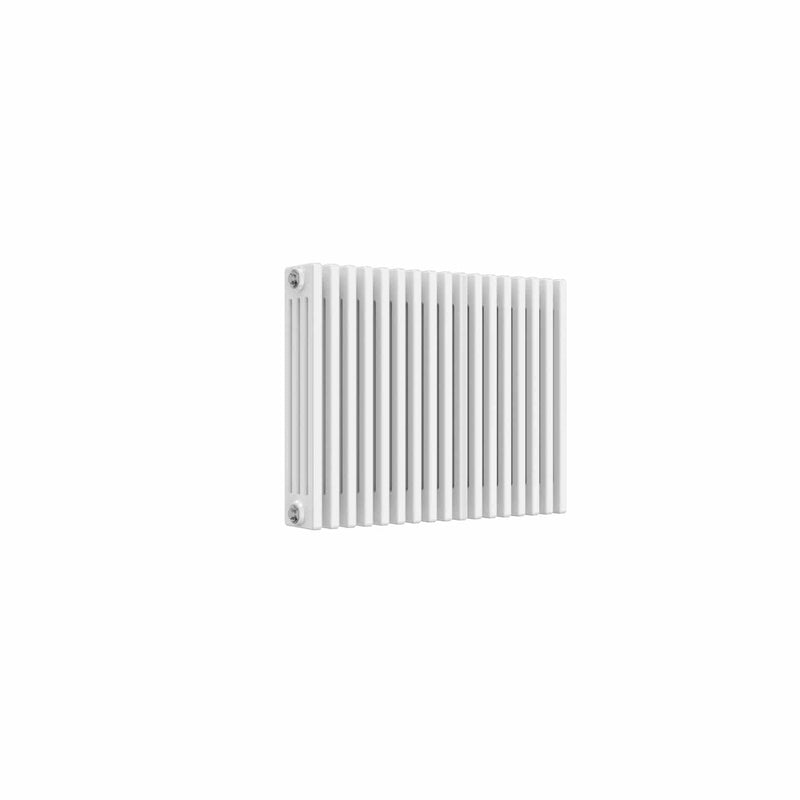 4 Column / 600 x 785 mm Reina Designer White Colona Traditional Column Horizontal Radiator