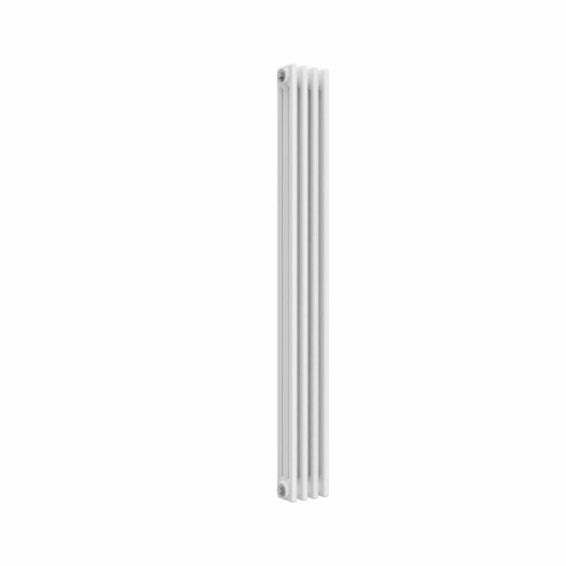 1500 x 200 mm / 3 Column Reina Designer White Colona Traditional Column Vertical Radiator