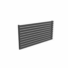 Single / Anthracite / 590 x 1200 mm Reina Nevah Horizontal Mild Steel Designer Radiator