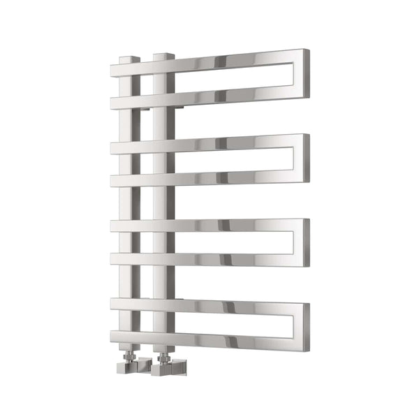 Chrome / 720 x 530mm Reina Pietra Mild Steel Vertical Designer Radiator