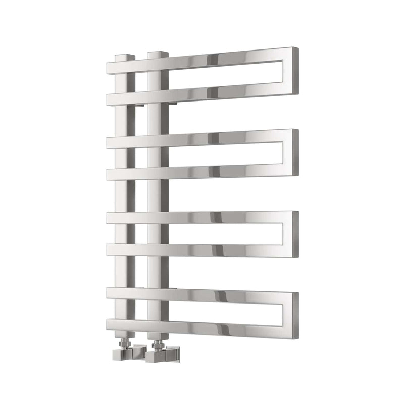 Chrome / 720 x 530mm Reina Pietra Mild Steel Vertical Designer Radiator