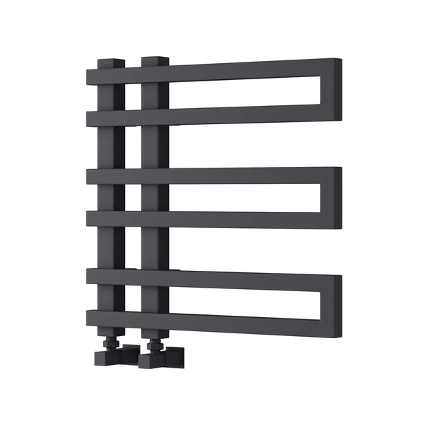 Anthracite / 530 x 530mm Reina Pietra Mild Steel Vertical Designer Radiator