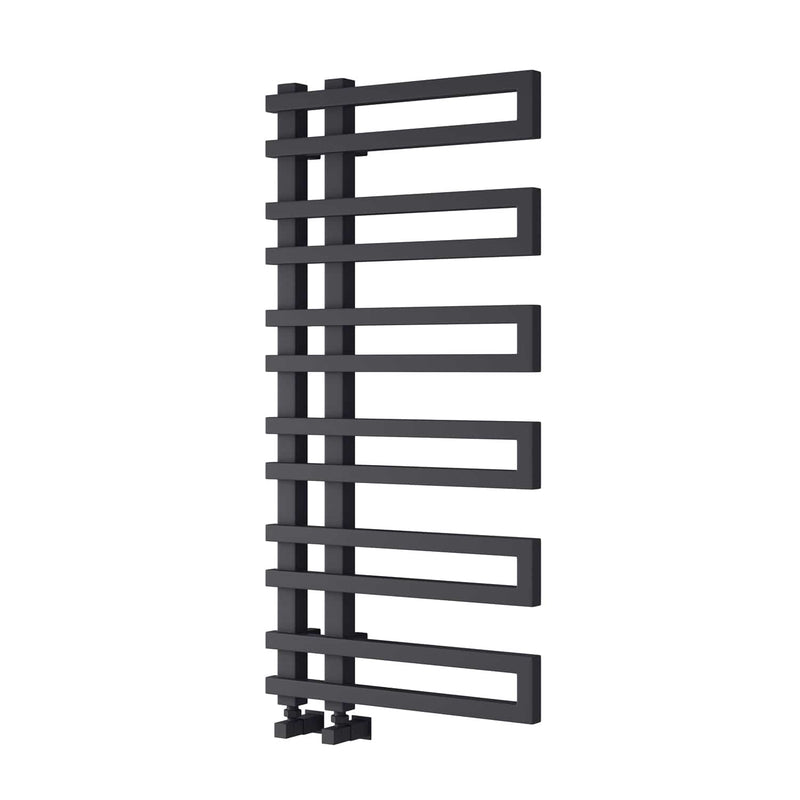 Anthracite / 1100 x 530mm Reina Pietra Mild Steel Vertical Designer Radiator