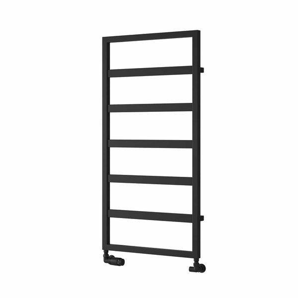 Black / 1100 x 450mm Reina Rezzo Mild Steel Designer Radiator