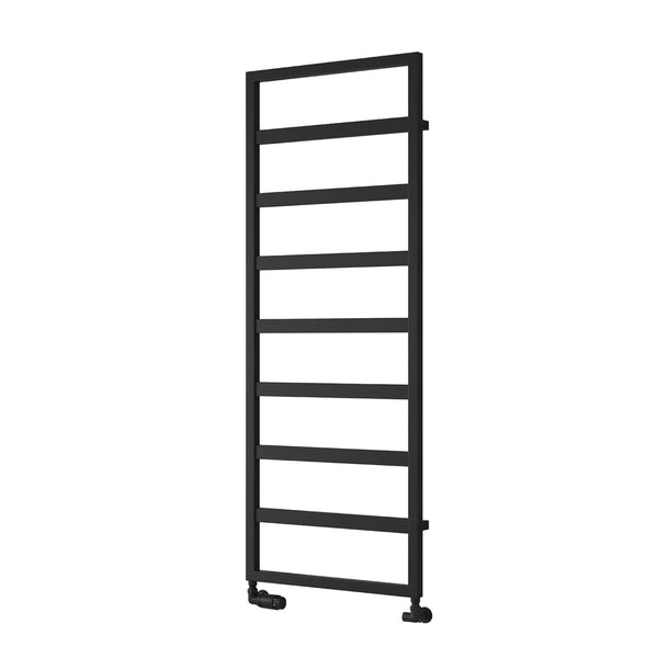 Black / 1460 x 450mm Reina Rezzo Mild Steel Designer Radiator