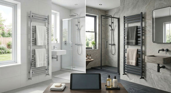 Chrome vs Anthracite Towel Rails: Which Finish Is Right for Your Bathroom?
