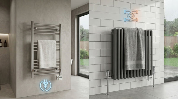 Dual Fuel Towel Rails vs Electric Only - Which Is Right for Your Bathroom? (2026 Guide)
