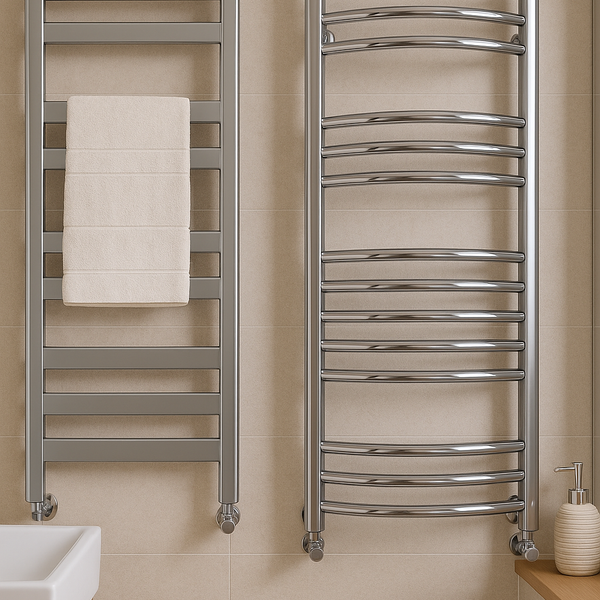 Flat vs Curved Towel Rails: Which Is Better for Your Bathroom?