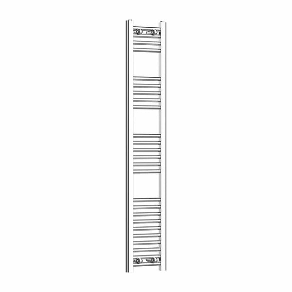 1400x250mm Heated Straight Towel Rail Radiator Chrome