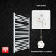 1000x700mm Pre-Filled Electric Heated Towel Rail White