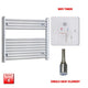 700x900mm Pre Filled Electric Towel Rail Straight Chrome