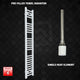 1400x250mm Pre-Filled Electric Heated Towel Rail White