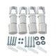 19mm White Clamp Universal Brackets Heated For Towel Rail