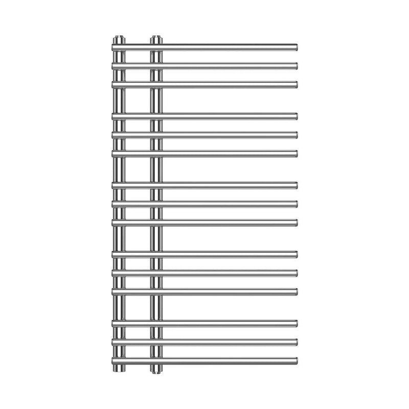 900x500mm Difta Pre Filled Electric Towel Rail Flat Chrome