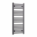 1000x400mm Towel Rail Radiator Flat Black Central Heating