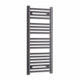1000x400mm Towel Rail Radiator Flat Black Central Heating
