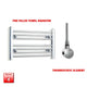 400x600mm Pre-Filled Electric Heated Towel Rail Chrome