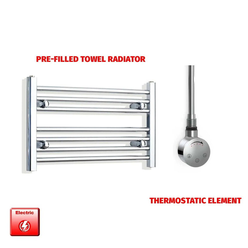 400x600mm Pre-Filled Electric Heated Towel Rail Chrome