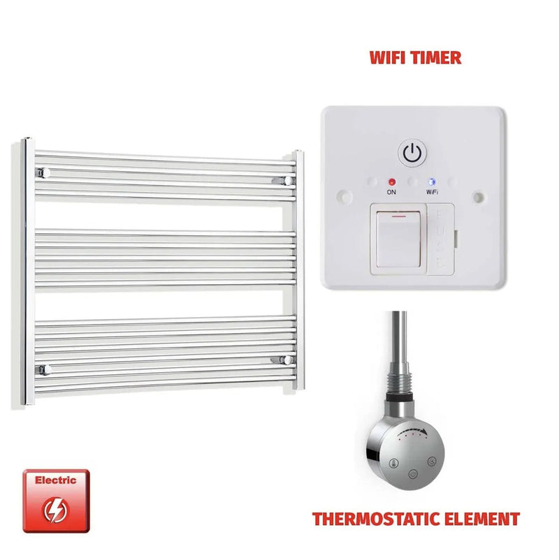 800x1200mm Pre-Filled Electric Heated Towel Rail Chrome