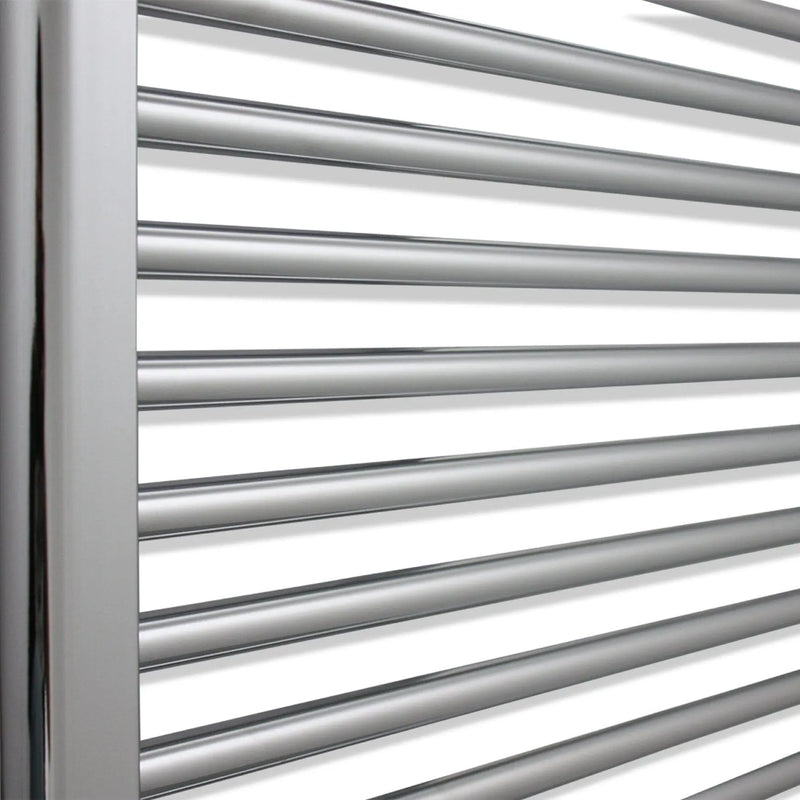 600x650mm Heated Straight Towel Radiator Chrome