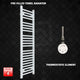 1200x300mm Pre-Filled Electric Heated Towel Rail White
