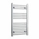 800x450mm Straight Or Curved Towel Rail Radiator Chrome