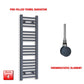 ER-Touch Thermostatic / No Timer 1000 x 300 Flat Anthracite Pre-Filled Electric Heated Towel Rail