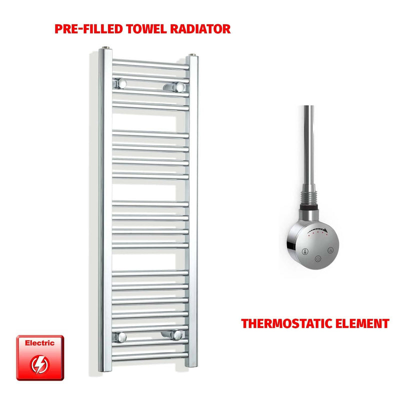 ER-Touch Thermostatic / No Timer 1000 x 300 Pre-Filled Electric Heated Towel Rail Chrome