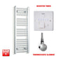 ER-Touch Thermostatic / Booster Timer 1000 x 300 Pre-Filled Electric Heated Towel Rail Chrome