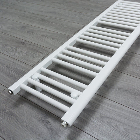 1000 x 400 Heated Towel Rail Radiator Flat White Central Heating