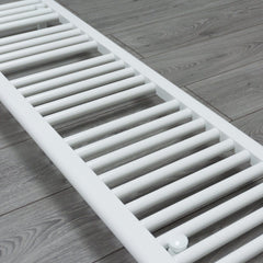 1000 x 400 Heated Towel Rail Radiator Flat White Central Heating