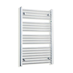 Straight / Without Valves 1000 x 600 Heated Flat or Curved Towel Rail Radiator Chrome