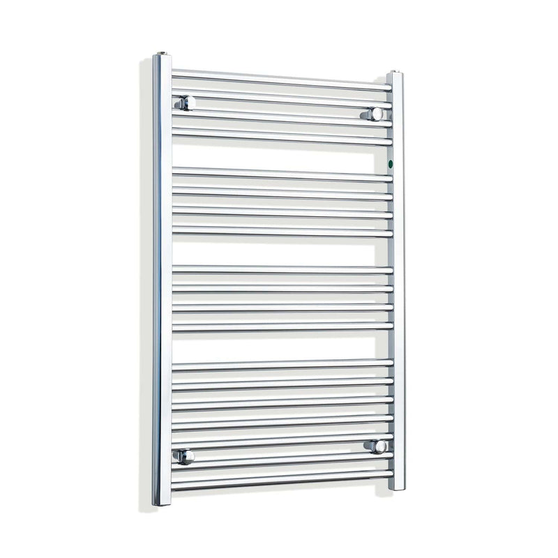 Straight / Without Valves 1000 x 600 Heated Flat or Curved Towel Rail Radiator Chrome