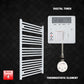 ER-Touch Thermostatic / Digital Timer 1000 x 700 Pre-Filled Electric Heated Towel Radiator White HTR