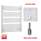 Flat / Single Heat / Booster Timer 1000 x 750 Pre-Filled Electric Heated Towel Radiator Chrome