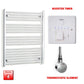 Flat / ER-Touch Thermostatic / Booster Timer 1000 x 750 Pre-Filled Electric Heated Towel Radiator Chrome