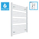 White Dual Fuel Heated Towel Rail 800 x 1000mm