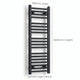 1000 mm High 300 mm Wide Black Towel Rails Dimensions