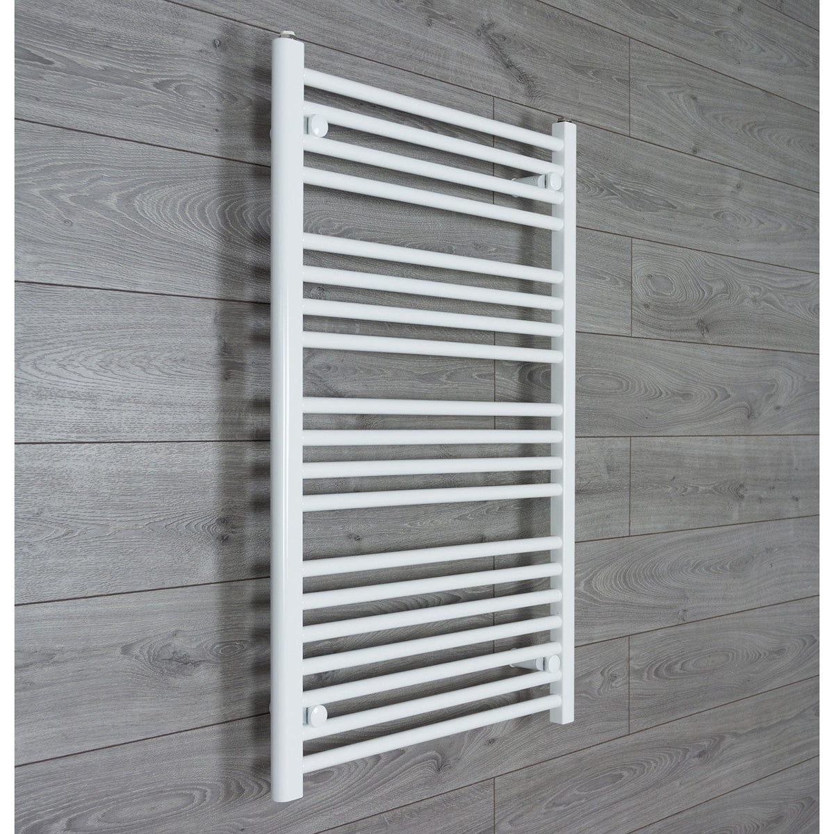 Without Valves 1000mm High x 600mm Wide Heated Towel Radiator Flat White