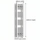 1000x200mm Heated Straight Towel Rail Radiator Chrome - Elegant Radiators