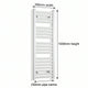 1000x300mm Heated Towel Rail Radiator Flat White - Elegant Radiators