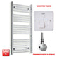 ER-Touch Thermostatic / Booster Timer 1100 x 500 Pre-Filled Electric Heated Towel Radiator Chrome