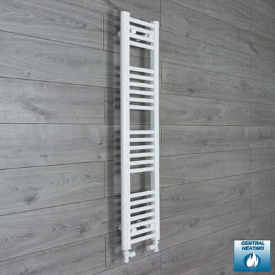1200 mm High x 200 mm Wide Heated Towel Rail Radiator Flat White