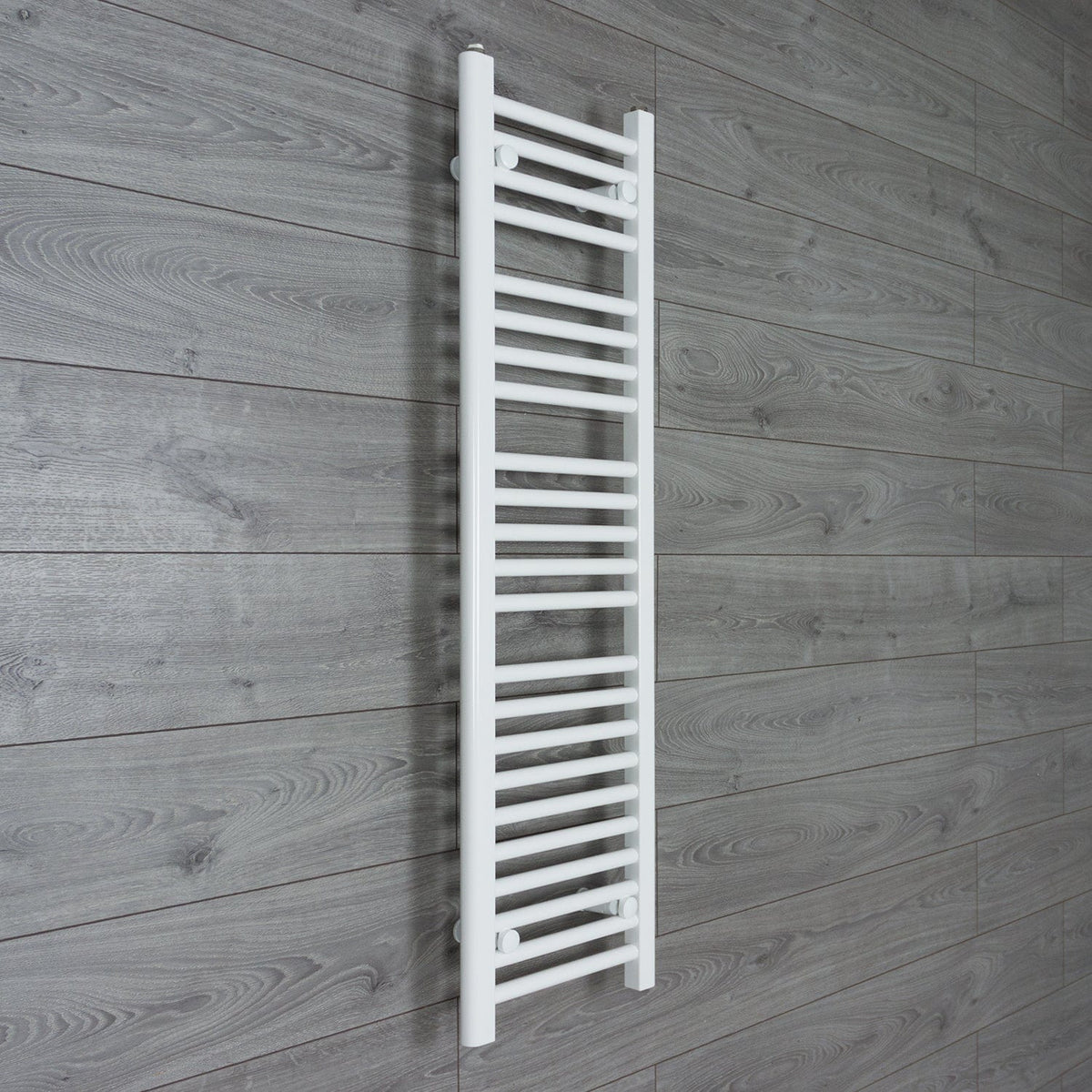 Without Valves 1200 mm High x 500 mm Wide Heated Towel Rail Flat White