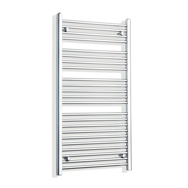 Without Valves 1200 mm High x 750 mm Wide Heated Straight Towel Rail Radiator Chrome