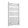 Without Valves 1200 mm High x 750 mm Wide Heated Straight Towel Rail Radiator Chrome