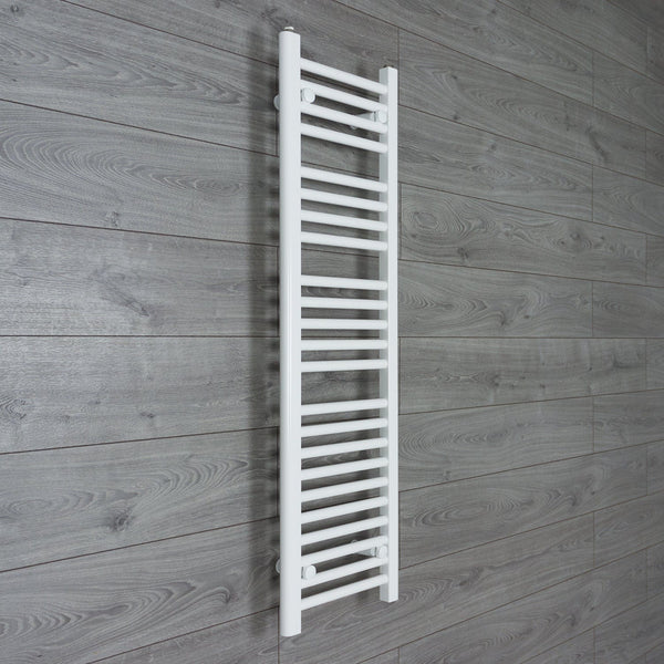 Without Valves 1200 x 400  Heated Towel Rail Radiator Flat White Central Heating