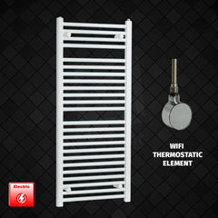 ER-Wifi Thermostatic / No Timer 1200 x 500mm White Pre-Filled Electric Heated Towel Rail Radiator