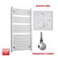 ER-Touch Thermostatic / Booster Timer 1200 x 550 Pre-Filled Electric Heated Towel Radiator Chrome HTR