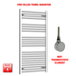 Flat / ER-Wifi Thermostatic / No Timer 1200 x 700 Pre-Filled Electric Heated Towel Radiator Chrome